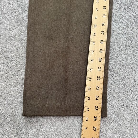 Levi's Action Slacks Vintage 80s Dress Pants Mens 36x29 Brown Flat Front Trouser - Picture 12 of 16